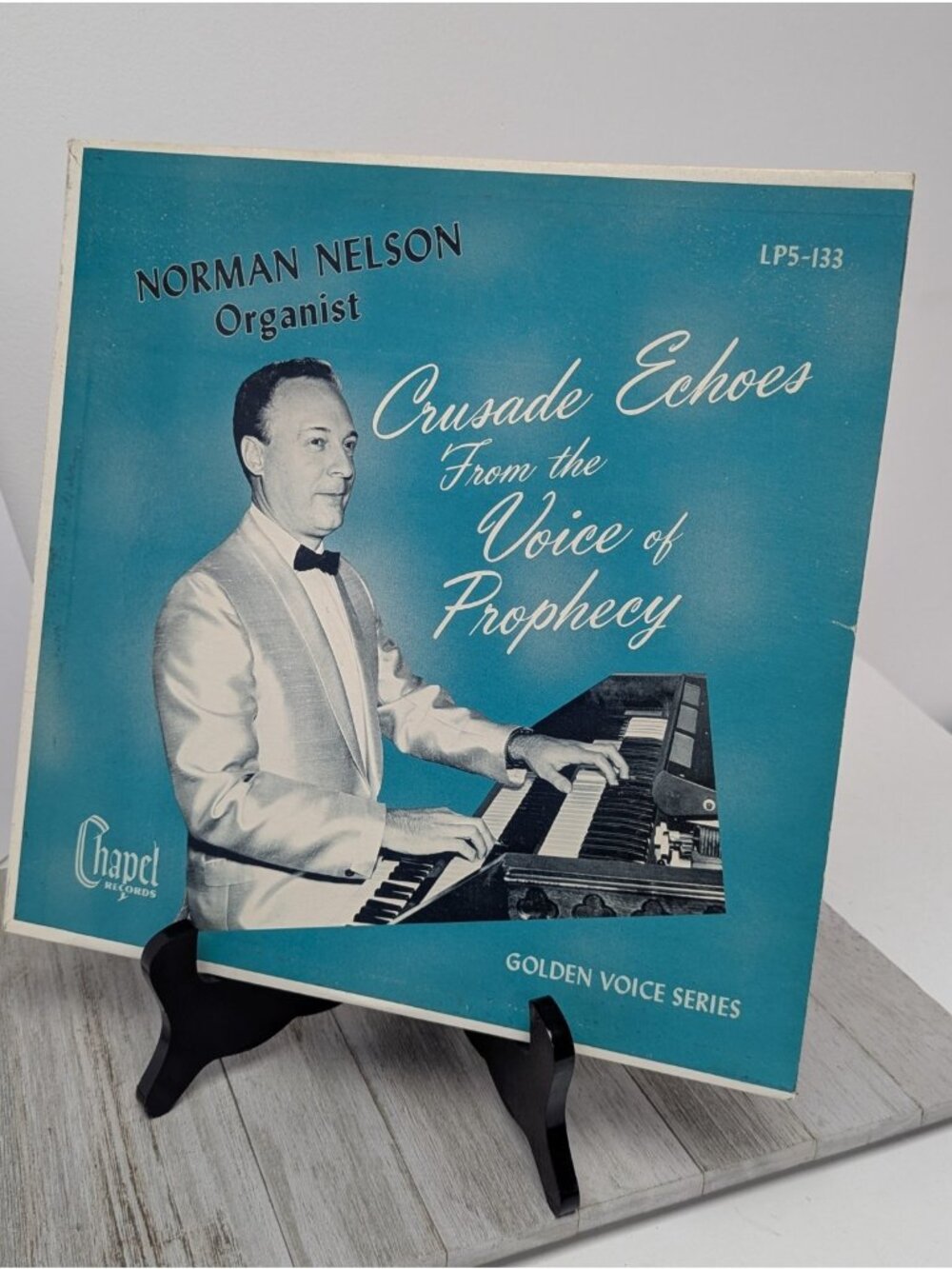 Norman Nelson, Crusade Echoes LP 5-133 Chapel Records Vinyl Golden Voice